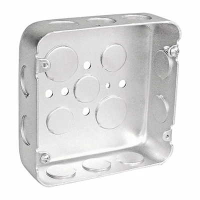 Caja de conexiones metálica cuadrada